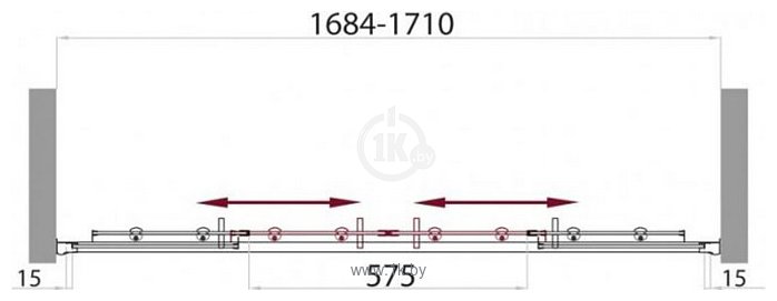 Фотографии BelBagno UNO-VF-2-170/145-P-Cr 170 (стекло шиншилла)