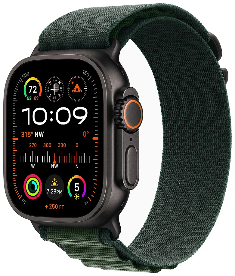 Фотографии Apple Watch Ultra 2 LTE 49 мм (титановый корпус, текстильный ремешок размера S) Фотографии Apple Watch Ultra 2 LTE 49 мм (титановый корпус, текстильный ремешок размера S)