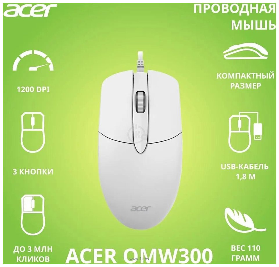 Фотографии Acer OMW300 white