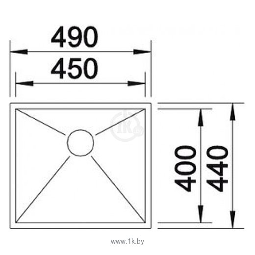 Фотографии Blanco Zerox 450-U InFino