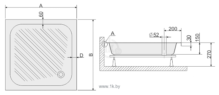 Фотографии Sanplast B/CL 70x70x15 + STB