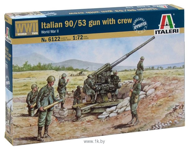 Фотографии Italeri 6122 Italian 90/53 Gun with Crew