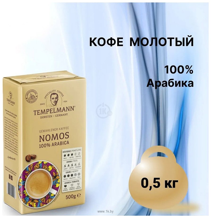 Фотографии Tempelmann Nomos молотый 500 г