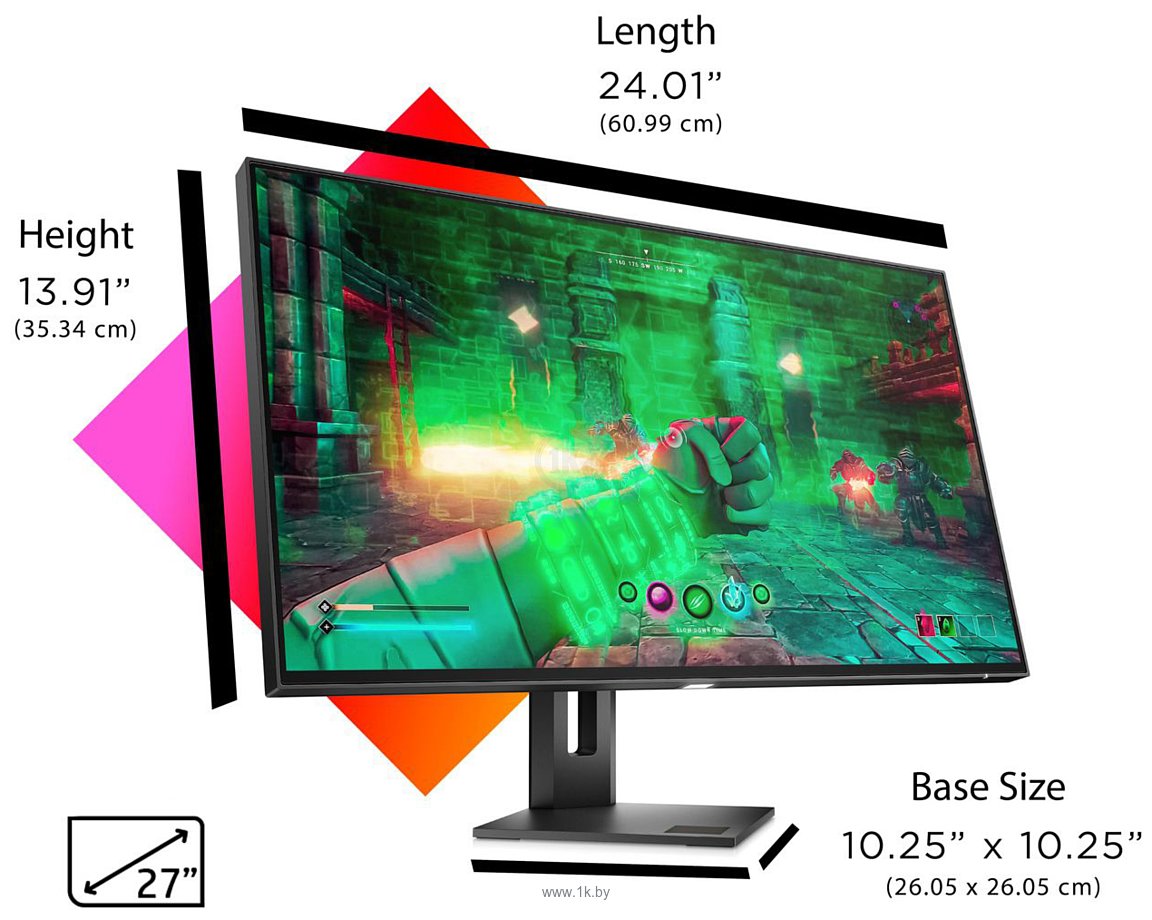 Фотографии HP Omen 27u (3G6W0AA)