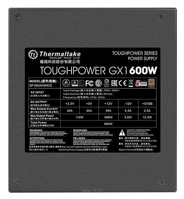 Фотографии Thermaltake Toughpower GX1 600W