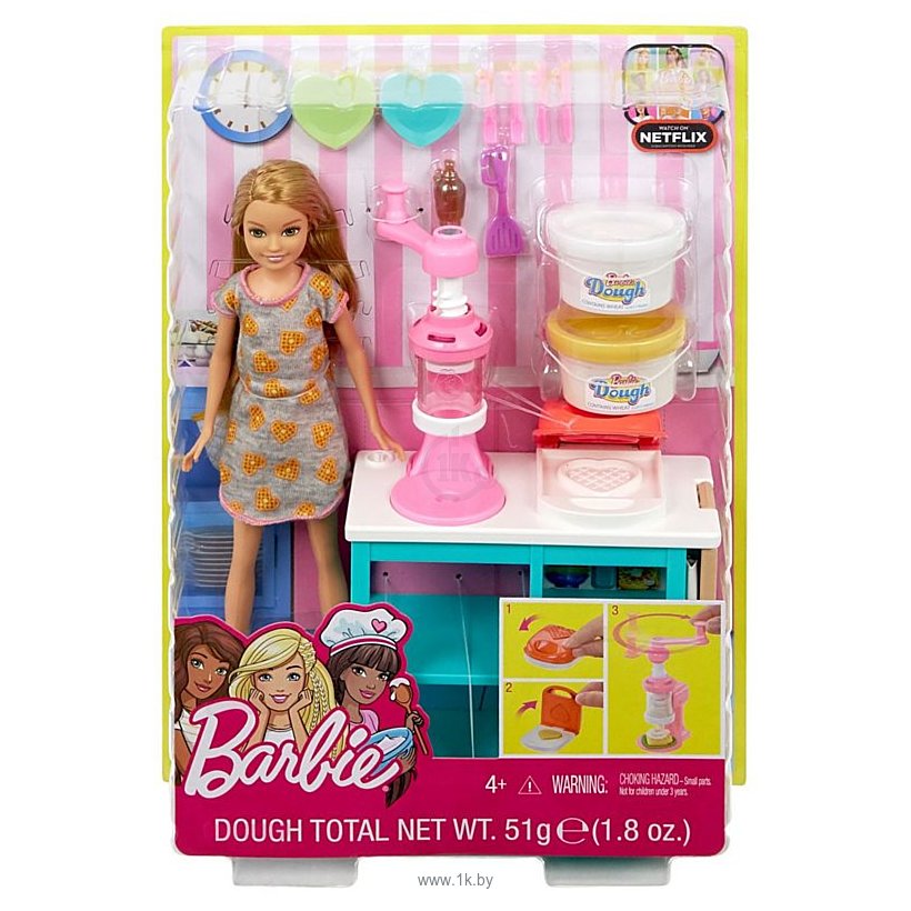 Фотографии Barbie Breakfast Playset with Stacie Doll FRH74