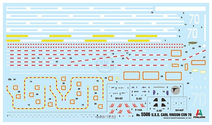 Фотографии Italeri 5506 Американский авианосец U.S.S. Carl Vinson CVN-70