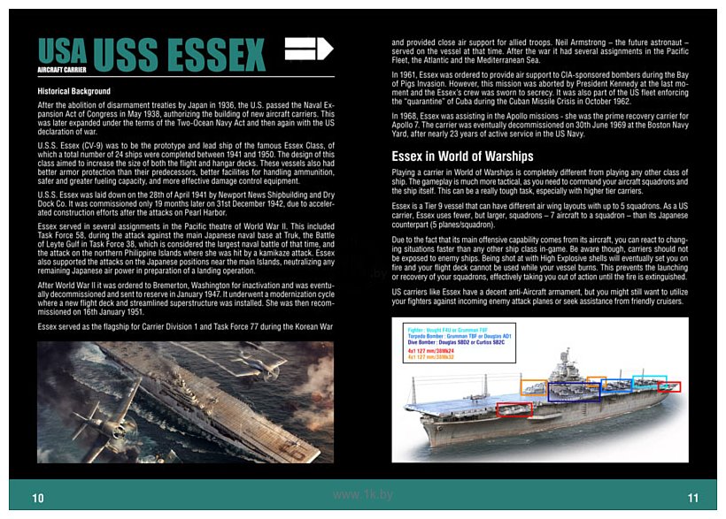 Фотографии Italeri 46503 World Of Warships: Uss Essex