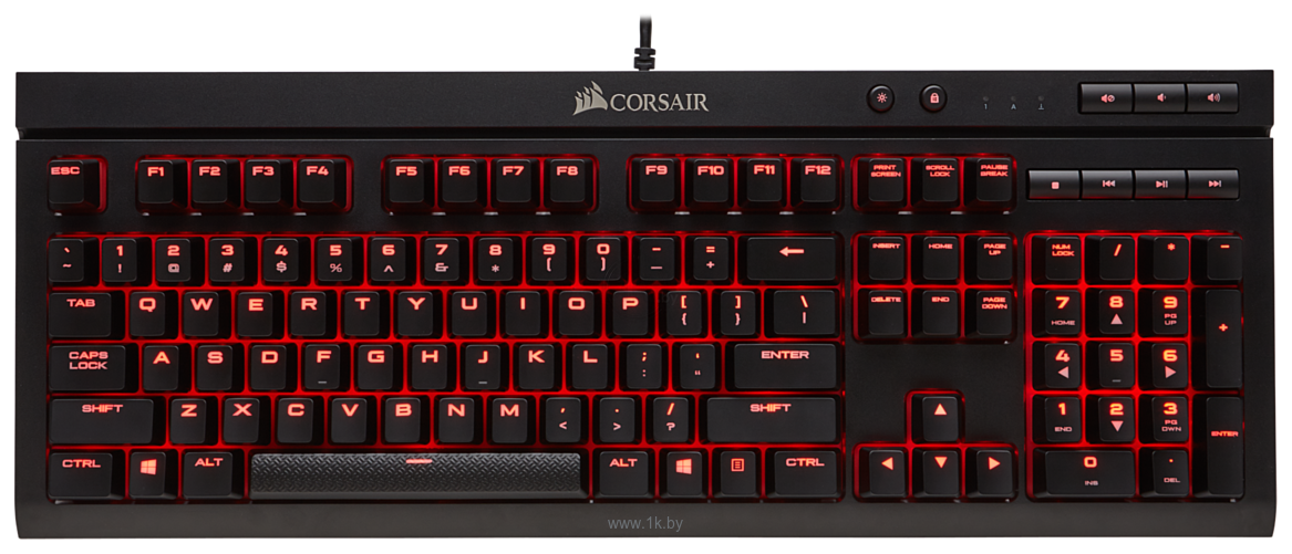 Фотографии Corsair K68 Red LED Cherry MX Red (без кириллицы)