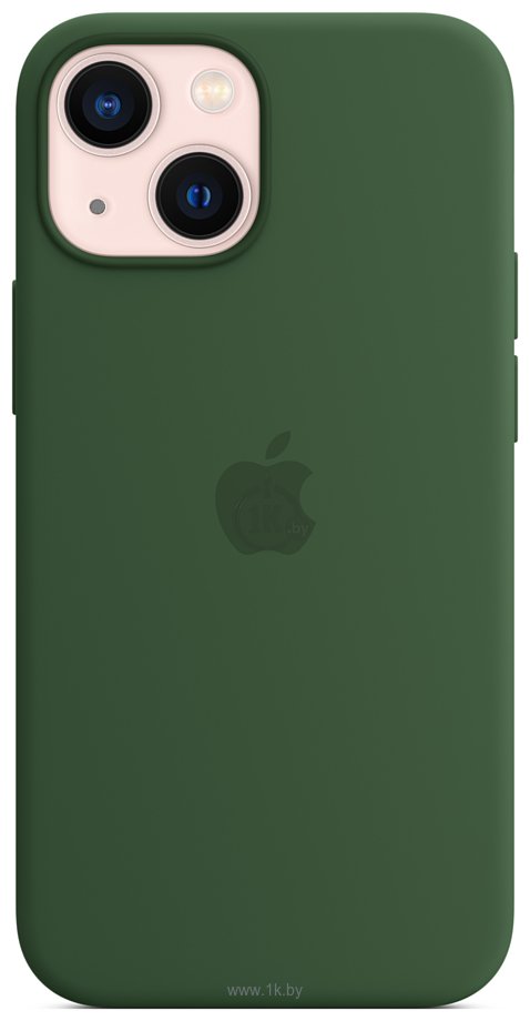 Фотографии Apple MagSafe Silicone Case для iPhone 13 mini (зеленый клевер)