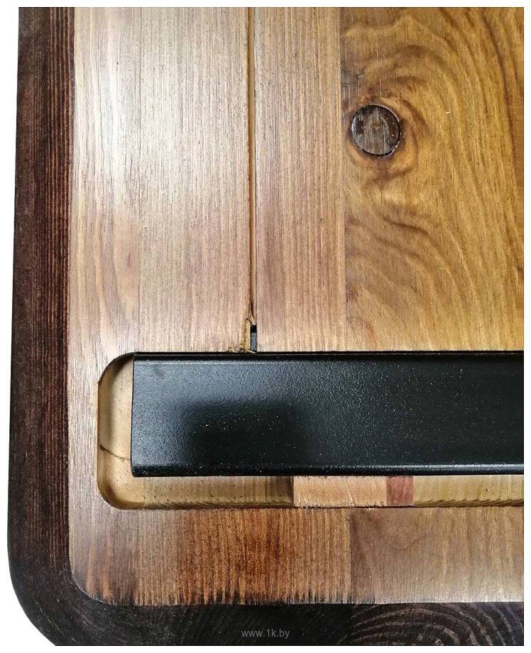 Фотографии ErgoSmart Wooden Electric Desk 1300х750х27 мм (дуб натуральный/черный)