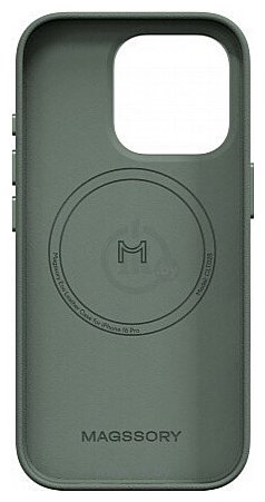 Фотографии Magssory Eco Leather Case Khaki для iPhone 16 Pro CLT028k