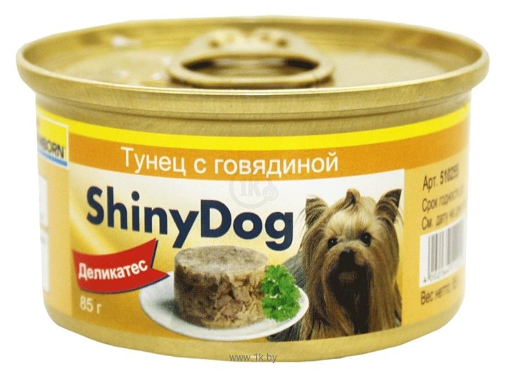 Фотографии Gimborn ShinyDog консервы. Тунец с говядиной (0.085 кг) 48 шт.