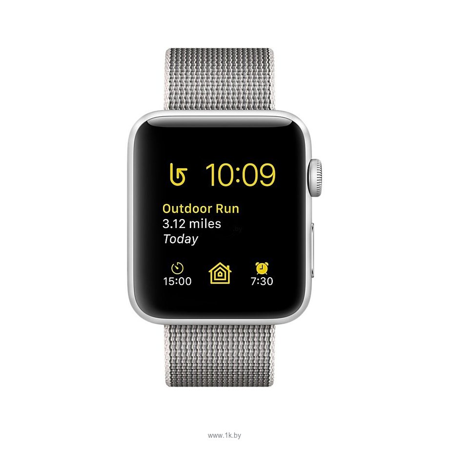 Фотографии Apple Watch Series 2 38mm Silver with Pearl Woven Nylon (MNNX2)