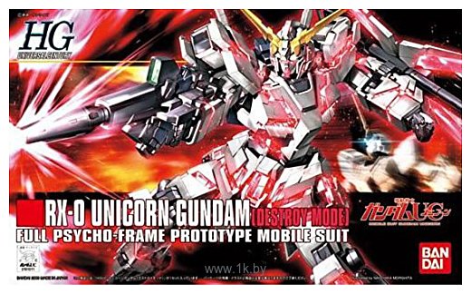 Фотографии Bandai HG 1/144 RX-0 Unicorn Gundam Destroy Mode