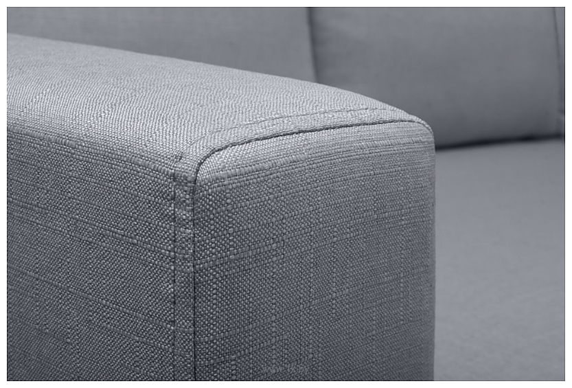 Фотографии Divan Мансберг Textile Grey (правый, рогожка, серый)
