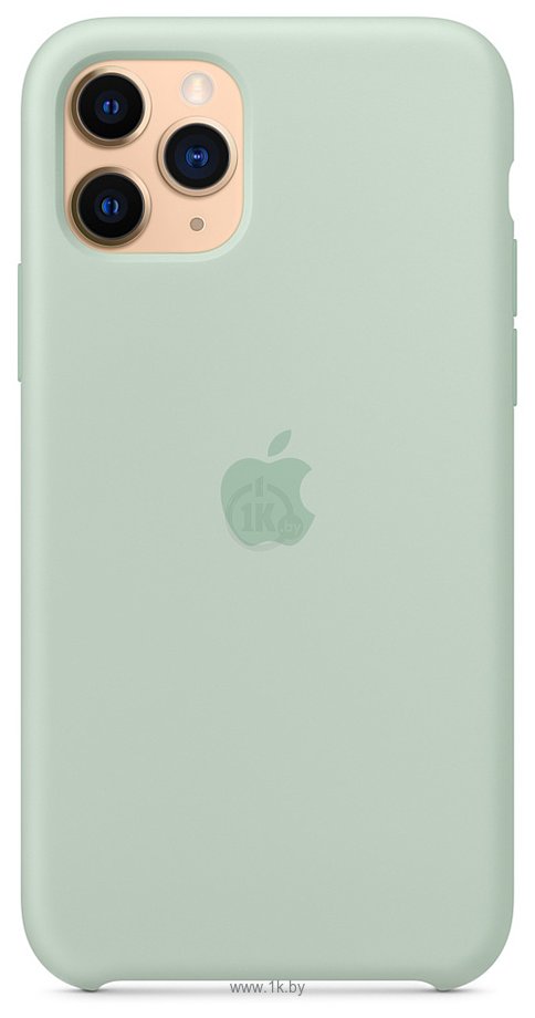 Фотографии Apple Silicone Case для iPhone 11 Pro Max (голубой берилл)