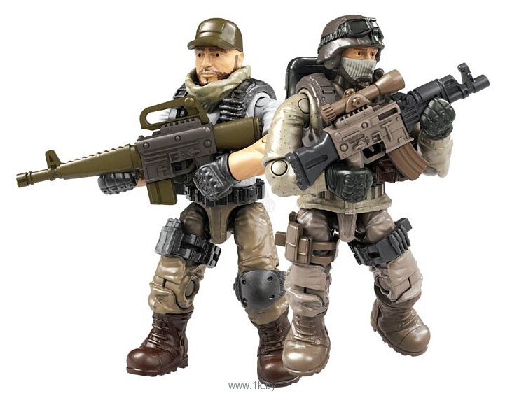 Фотографии Mega Construx Call of Duty GCP06 Снайперы Пустыни против Наемников