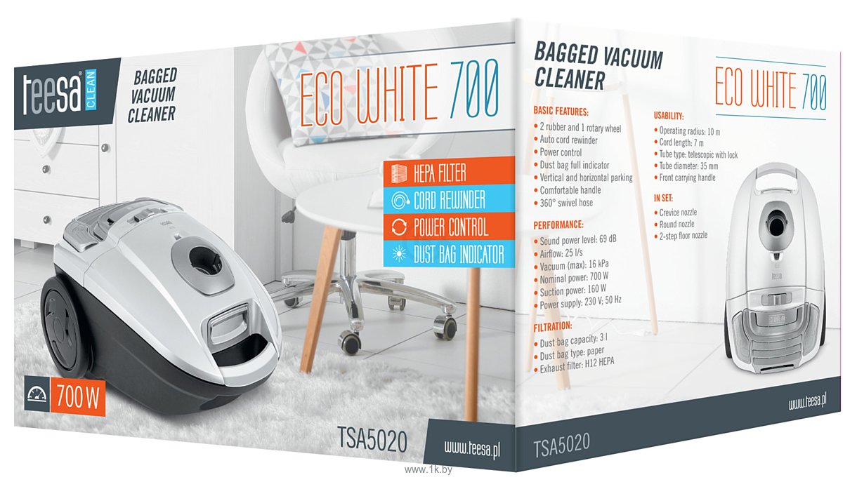 Фотографии Tessa ECO WHITE 700 (TSA5020)