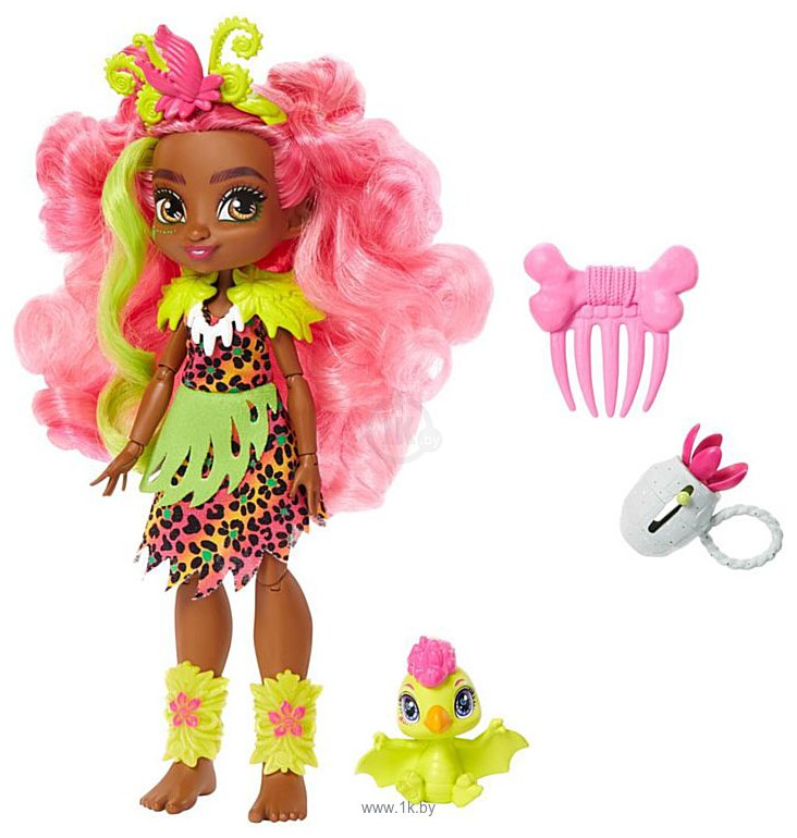 Фотографии Cave Club Fernessa Prehistoric Fashion Doll with Dinosaur Pet GNL85