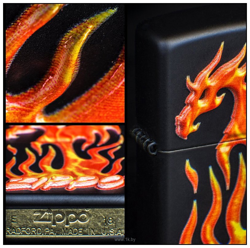 Фотографии Zippo Flaming Dragon Design 29735