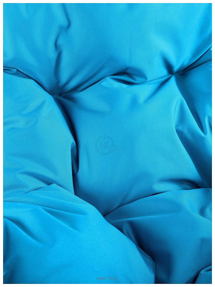Фотографии M-Group Капля Лори 11530203 (коричневый ротанг/голубая подушка)