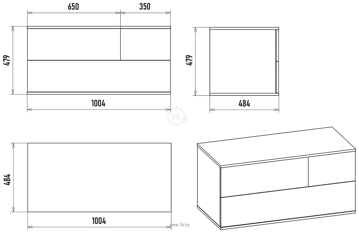 Фотографии Misty Коломбо 100 П-Кол-01100-074ПЛ (левый, дуб галифакс/антрацит)