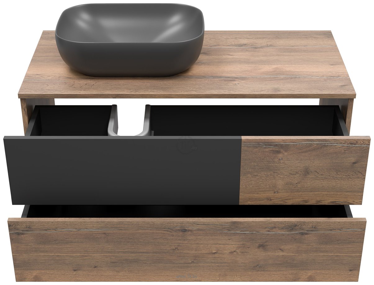 Фотографии Misty Коломбо 100 П-Кол-01100-074ПЛ (левый, дуб галифакс/антрацит)