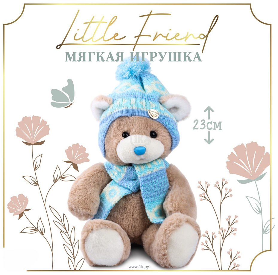 Фотографии Milo Toys Little Friend Мишка в шапке и шарфе 9905642