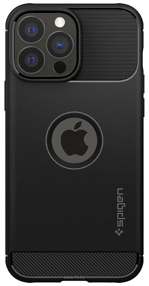 Фотографии Spigen Rugged Armor для iPhone 13 Pro ACS03257 (черный)