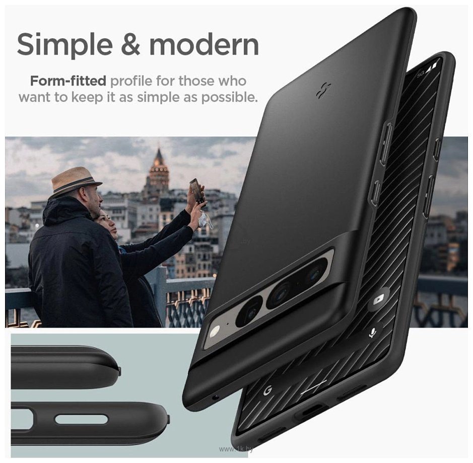 Фотографии Spigen Thin Fit для Pixel 7 Pro ACS04733 (черный)