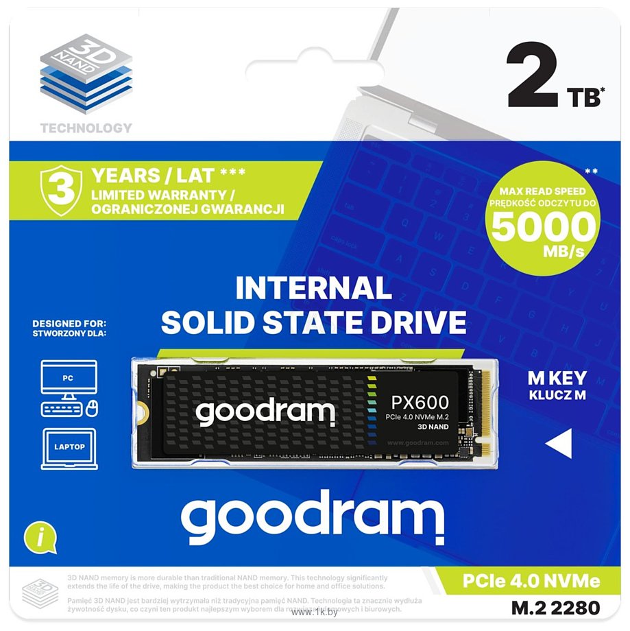 Фотографии GOODRAM PX600 2TB SSDPR-PX600-2K0-80