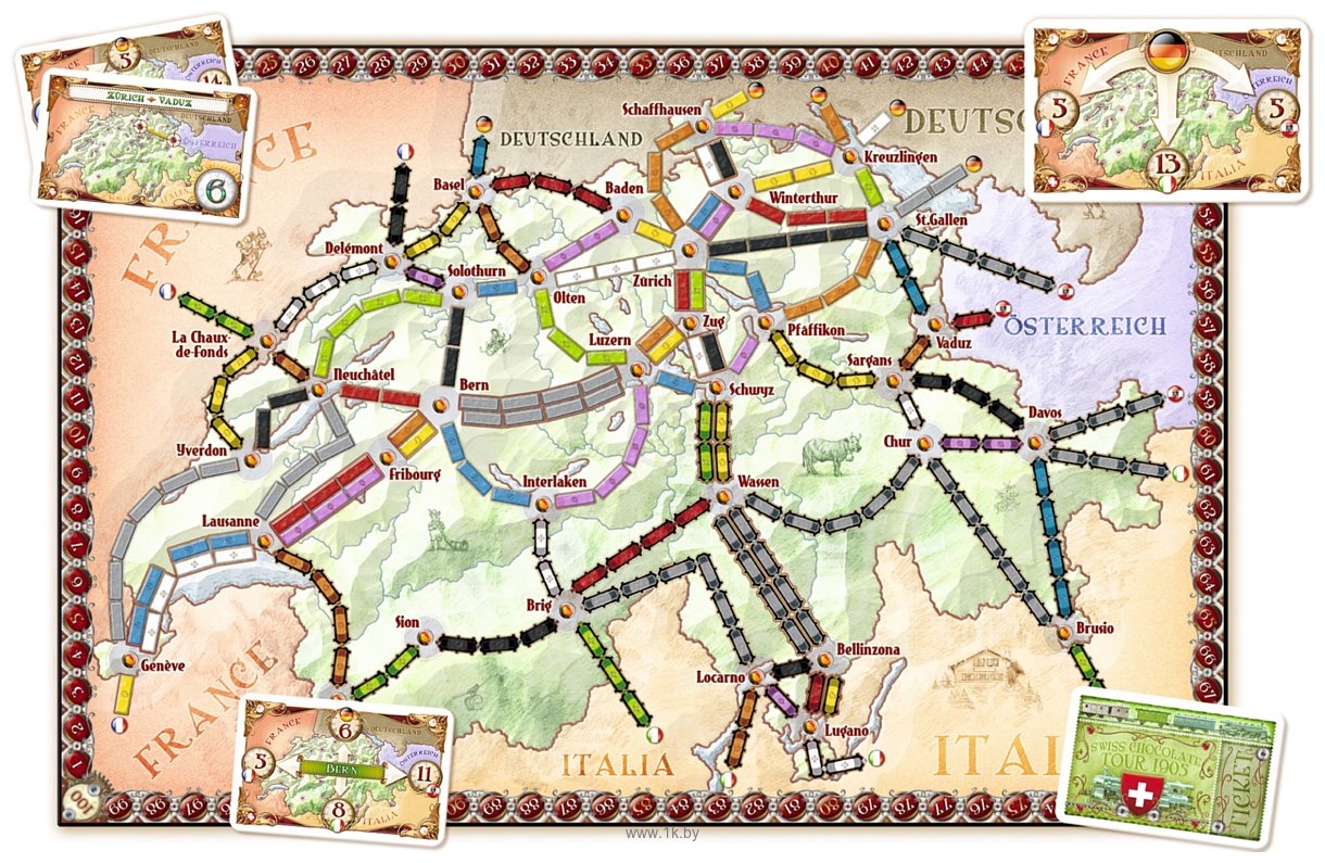 Фотографии Days of Wonder Ticket to Ride: India (Билет на поезд: Индия и Швейцария)