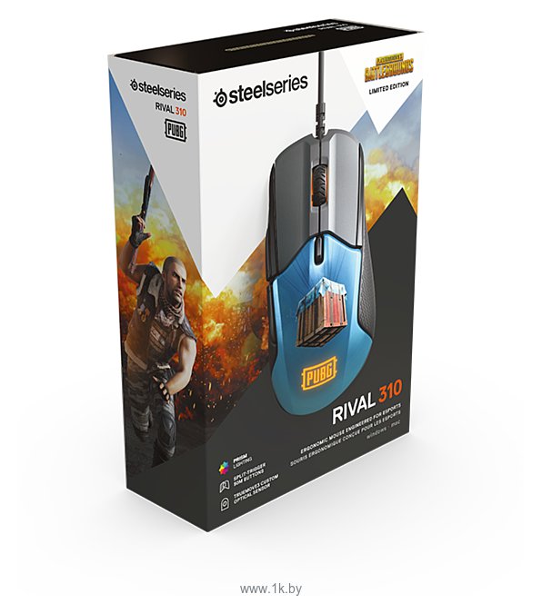 Фотографии SteelSeries Rival 310 PUBG Edition black USB