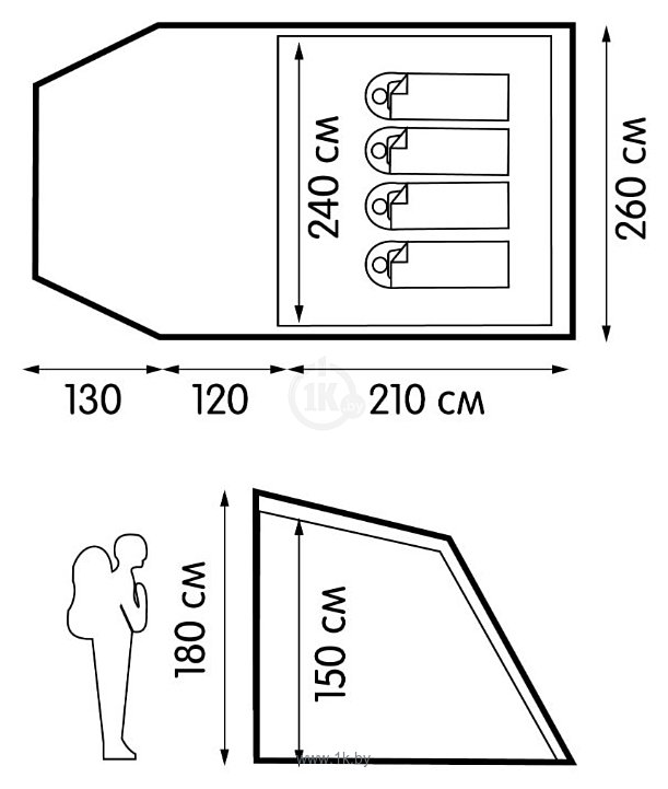 Фотографии OUTVENTURE Camper 4 Basic