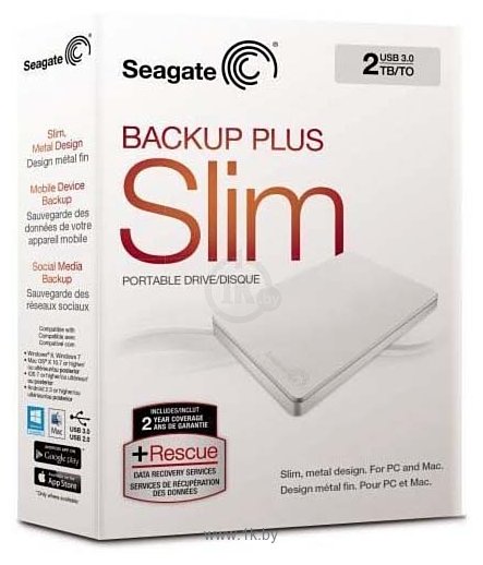 Фотографии Seagate Backup Plus Slim 2TB (STDR2000408)