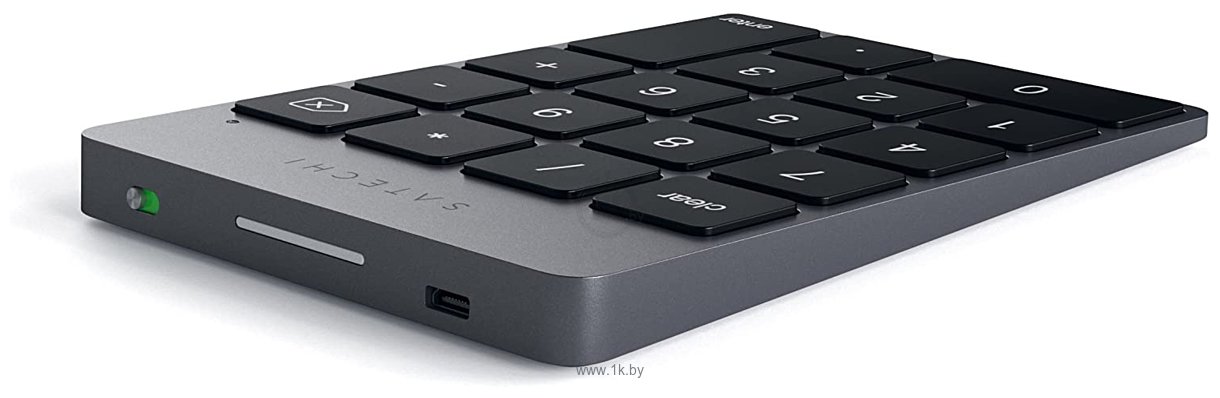 Фотографии Satechi Aluminum Slim Rechargeable Bluetooth Keypad gray space