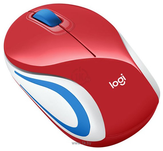 Фотографии Logitech M187 red/blue