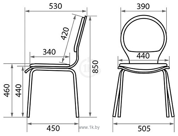 Фотографии Белс Келли Wood Chrome 450030-15 (темный орех)