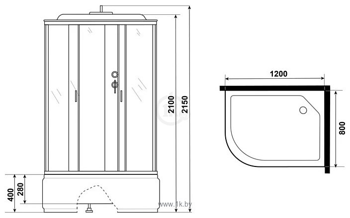 Фотографии Niagara NG-2510-14RG 120x80x215