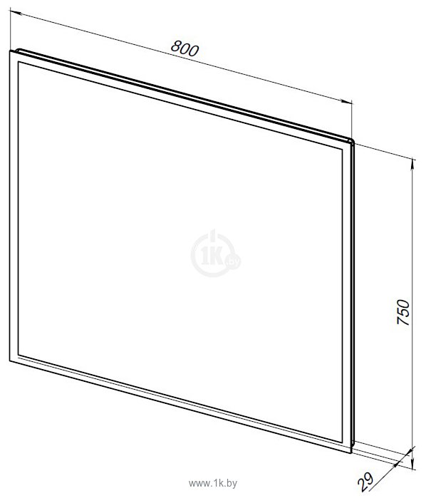 Фотографии Aquanet  Оптима 80x75 Led 288965