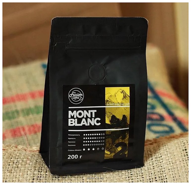 Фотографии Fusion Coffee Mont Blanc зерновой 200 г