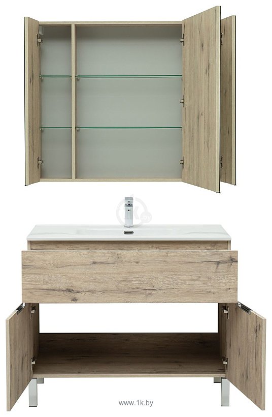 Фотографии Aquanet Комплект мебели для ванной комнаты Алвита New 100 274115
