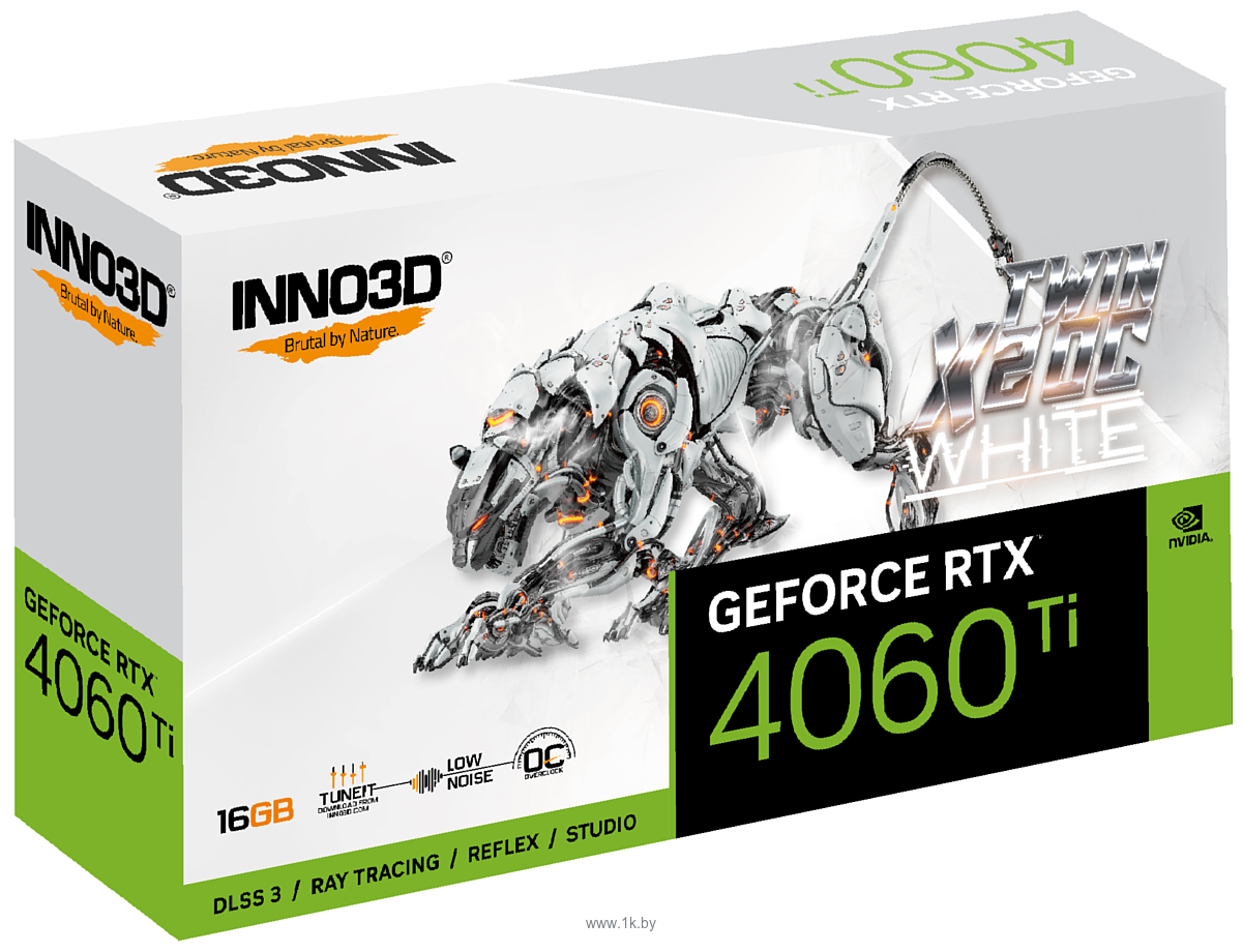 Фотографии Inno3D GeForce RTX 4060 Ti 16GB Twin X2 OC White (N406T2-16D6X-178055W)