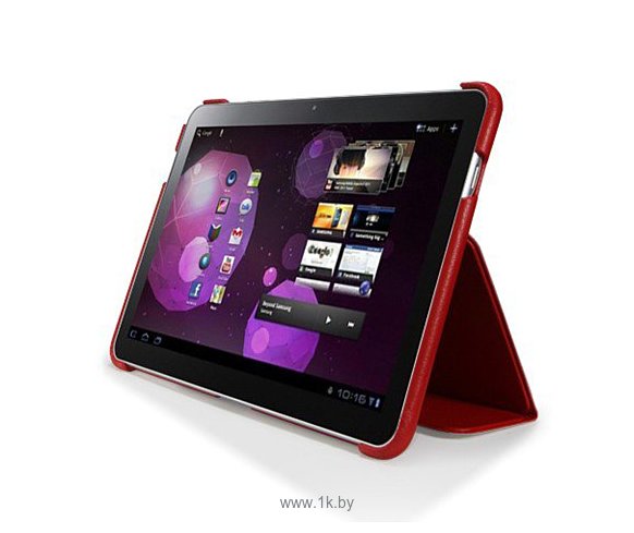 Фотографии SGP Samsung Galaxy Tab 10.1 Stehen Dante Red (SGP08077)