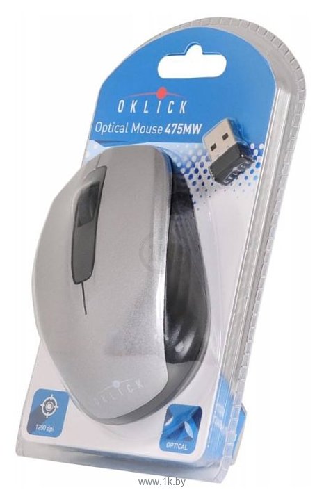 Фотографии Oklick 475MW black-Grey USB