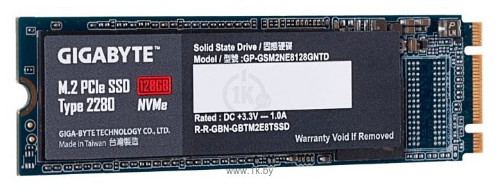 Фотографии GIGABYTE M.2 PCIe SSD 128GB (GP-GSM2NE8128GNTD)