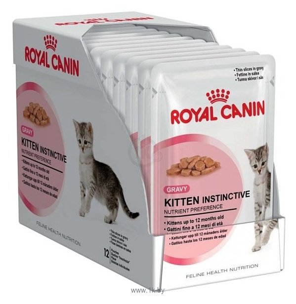 Фотографии Royal Canin (0.085 кг) 12 шт. Kitten Instinctive (в соусе)