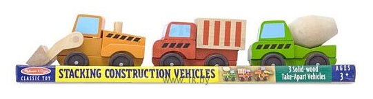 Фотографии Melissa & Doug Classic Toy 3076 Stacking Construction Vehicles