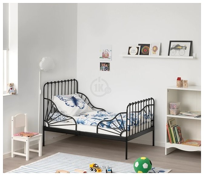 Фотографии Ikea Миннен 80x130-200 (черный) 092.273.63